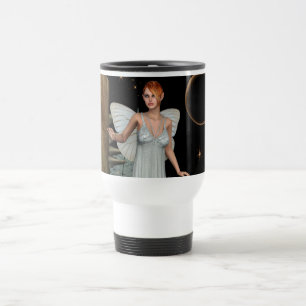 Mug De Voyage Forêt Enchantée Fée Champignon Fantaisie Artistiqu