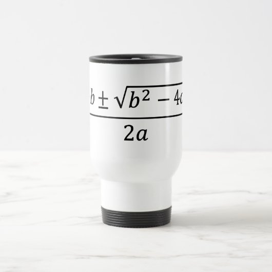 Mug De Voyage Formule quadratique (Centre)