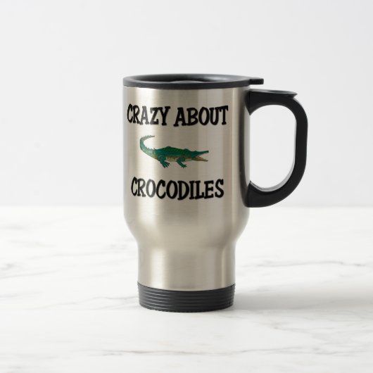 Mug De Voyage Fou au sujet des crocodiles (Droit)