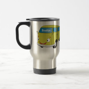 Mug De Voyage Fourgonnette verte citron classique de dessin anim
