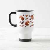 Mug De Voyage Fox, papillon, fleur, cynorrhodon, raisin, feuille (Gauche)