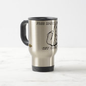 mug de voyage "FREE SPEECH BABY" (Devant gauche)