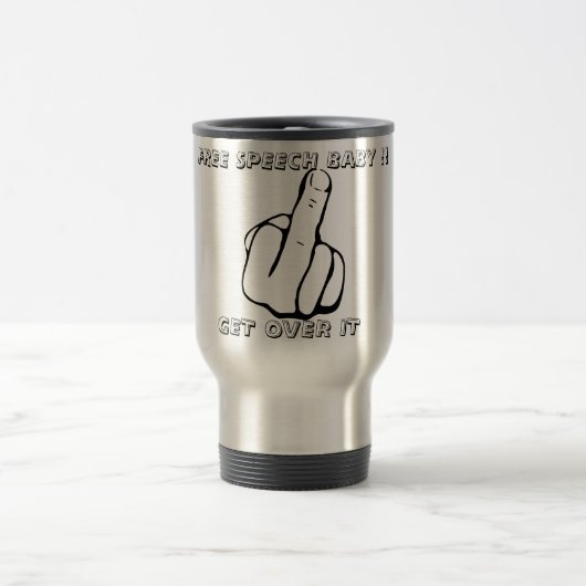 mug de voyage "FREE SPEECH BABY" (Centre)