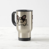 Mug De Voyage Frenchie pie Brindle (Devant gauche)