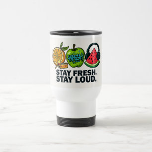 Mug De Voyage Fruits de Pop-Art Frais & Sonores