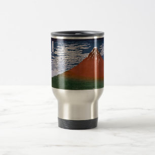Mug De Voyage Fuji rouge, Aka Fujiyama Volcan Katsushika Hokusai