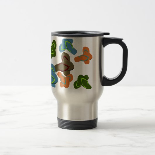 Mug De Voyage Fun Fun Flip Flops été (Droit)