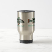 Mug De Voyage Fun Reel Awesome Papa Citation & Poisson Perche co (Centre)