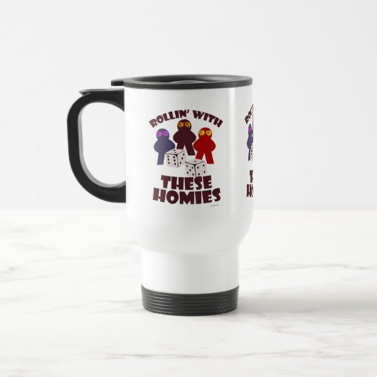 Mug De Voyage Fun Rolling Homies Jeu Meeple Time (Gauche)