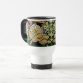 Mug De Voyage Fungus de la plate-forme pourpre Coordonner les él (Devant gauche)