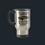 Mug De Voyage Funny 50th Birthday Retro Car Banger Date d'ajout<br><div class="desc">Amusant style rétro imprime l'anniversaire d'anniversaire thermique mug. Pneus de rechange de 50 ans inclus, le travail du corps a besoin d'attention, a été dans le bloc mais beaucoup aimé. Quelle bonne tasse pour cet anniversaire. Une bonne idée cadeau pour un fanatique de la moto surtout s'ils sont dans des...</div>