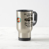 Mug De Voyage Funny 60th Birthday Retro Car Banger Date d'ajout (Devant droit)