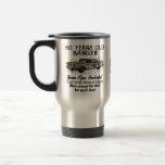 Mug De Voyage Funny 60th Birthday Retro Car Banger Date d'ajout<br><div class="desc">Amusant style rétro imprime l'anniversaire d'anniversaire thermique mug. Pneus de rechange pour vigile de 60 ans inclus, le travail du corps a besoin d'attention, a été dans le bloc mais beaucoup aimé. Quelle bonne tasse pour cet anniversaire. Une bonne idée cadeau pour un fanatique de la moto surtout s'ils sont...</div>