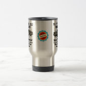Mug De Voyage Funny 70th Birthday Retro Car Banger Date d'ajout (Centre)