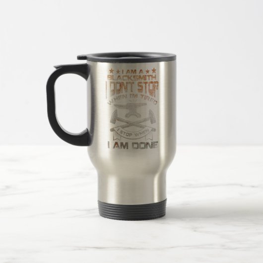Mug De Voyage Funny Blacksmith cite des vêtements pour Men Smith (Gauche)