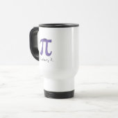 Mug De Voyage Funny Blueberry Pi Symbole enseignant de mathémati (Devant gauche)
