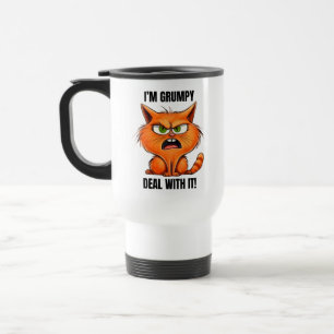 Mug De Voyage Funny Grumpy mot art sarcasme
