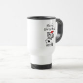 Mug De Voyage Funny Schnauzer Dog Joyeux Noël (Devant droit)