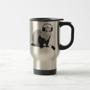 Mug De Voyage Furet drôle de mélomane