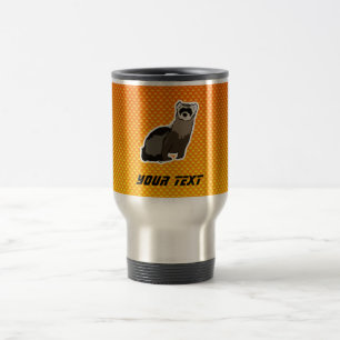 Mug De Voyage Furet jaune-orange