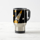 Mug De Voyage Fusées spatiales Stars Moon (Devant droit)