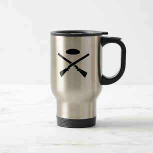 Mug De Voyage Fusils de chasse croisés de tir de piège