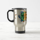 MUG DE VOYAGE FUSION ABSTRAITE DU SOLEIL ET DE LUNE (Gauche)