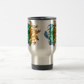 MUG DE VOYAGE FUSION ABSTRAITE DU SOLEIL ET DE LUNE (Centre)