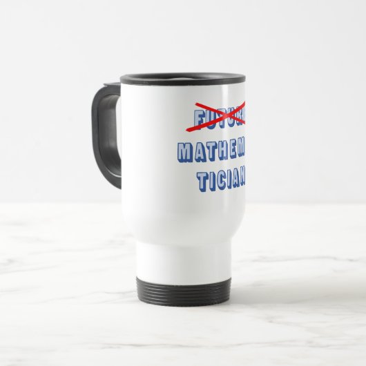 Mug De Voyage Futur mathématicien pas plus (Devant gauche)