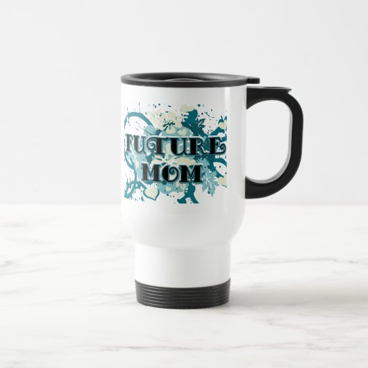 Mug De Voyage Future Mom - Coeurs et fleurs (Droite)