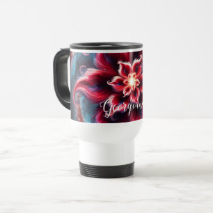 Mug De Voyage Galaxie florale festive personnalisée