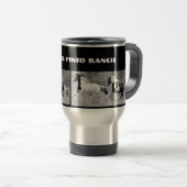 Mug De Voyage Galoper de pintos, personnalisable (Devant droit)