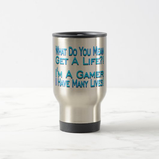 Mug De Voyage Gamer de beaucoup de vies (Centre)