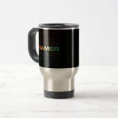 Mug De Voyage Gamer Retro Sunset Jeu vidéo Lover  (Devant gauche)