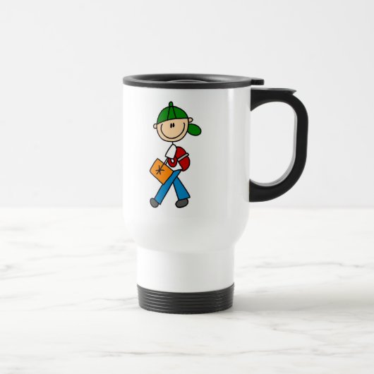 Mug De Voyage Garçon avec le sac à dos (Droite)