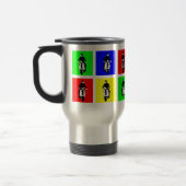 Mug De Voyage Garçon de scooter d'art de bruit (Gauche)