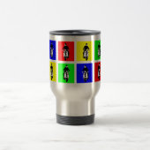 Mug De Voyage Garçon de scooter d'art de bruit (Centre)