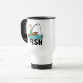 Mug De Voyage Garçon je pêche (Devant gauche)