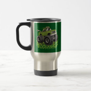 Mug De Voyage Garçon Saint-Patrick Enfant Chanceux Monster Truck
