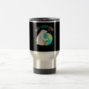 Mug De Voyage Garder Terre Cool Ours polaire Jour des terres Hom