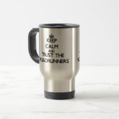 Mug De Voyage Gardez le calme et faites confiance aux (Devant gauche)