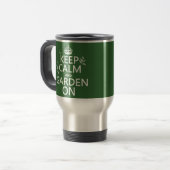 Mug De Voyage Gardez le calme et le jardin dessus - toutes les (Devant gauche)