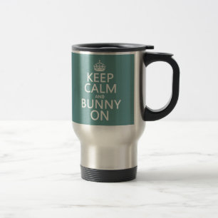 Mug De Voyage Gardez le calme et le lapin dessus