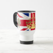 Mug De Voyage Gardez le calme et le règne dessus (Devant gauche)