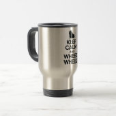 Mug De Voyage Gardez le calme et le Wheek Wheek (Devant gauche)
