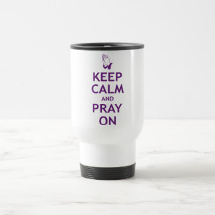 Mug De Voyage Gardez le calme et priez dessus