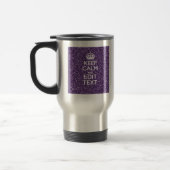 Mug De Voyage Gardez le mauve calme et pourpre (Gauche)