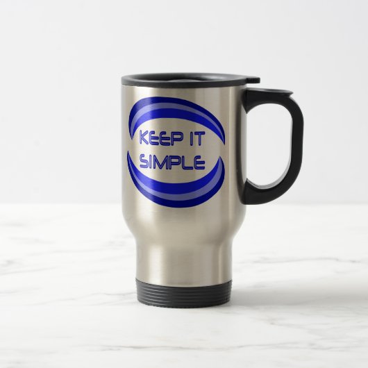 Mug De Voyage Gardez-le simple Citation de Slogan Récupération e (Droit)