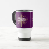 Mug de voyage Généalogie (Violet) (Devant gauche)