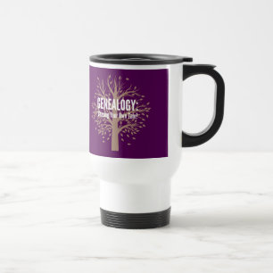 Mug de voyage Généalogie (Violet)